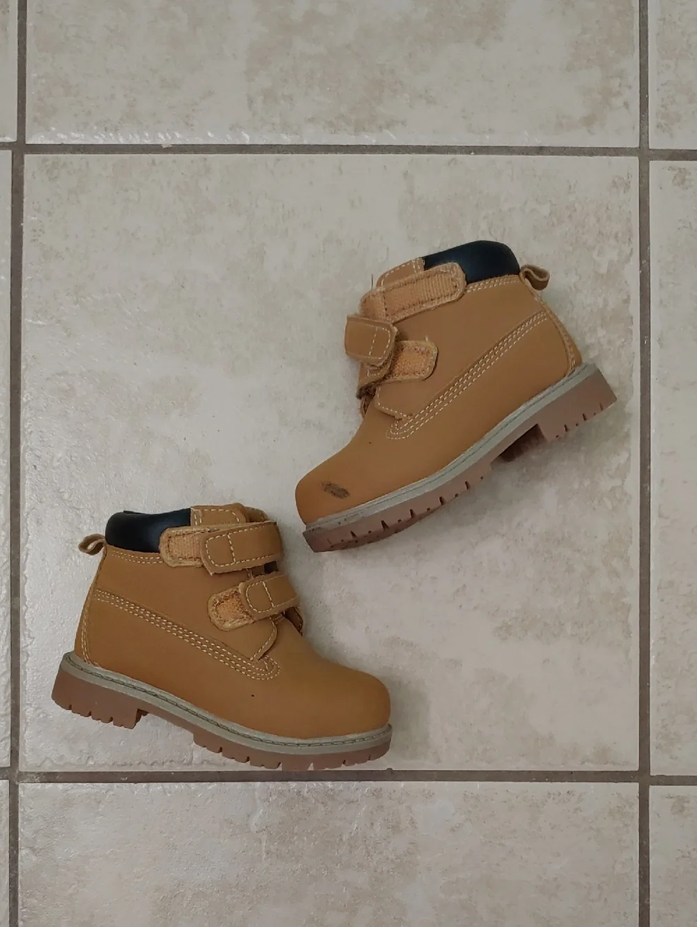 Baby Work Boots Wonder Nation Tucker Hook And Loops Shoes Toddler Size 5